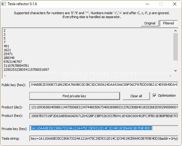 tesla-refactor-private-key